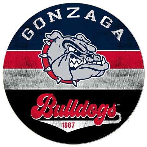 Gonzaga Bulldogs 20'' x 20'' Retro Logo Circle Sign