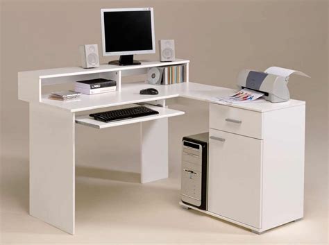 White Corner Computer Desk - Foter