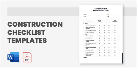 Construction Safety Equipment Checklist