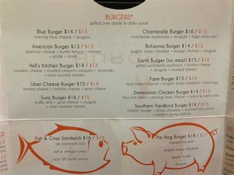 menu - Picture of Gordon Ramsay BurGr, Las Vegas - TripAdvisor