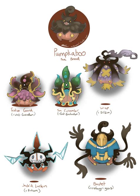 Pumpkaboo Variants: set 2 by AudGreen on DeviantArt