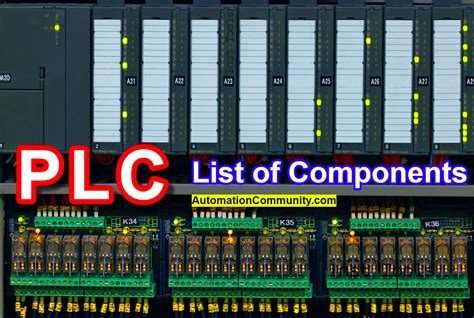 List of Components in PLC - Programmable Logic Controller