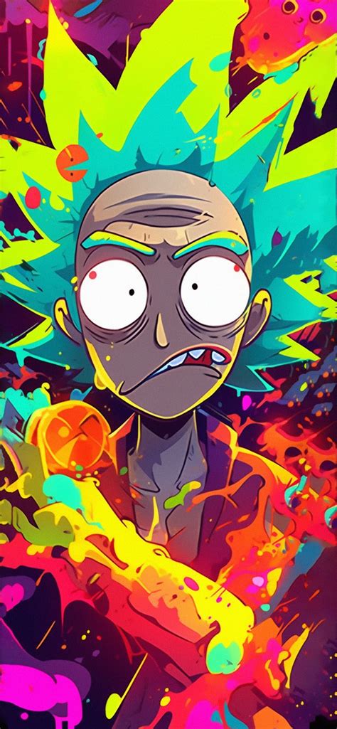 Crazy Rick Sanchez Toxic Wallpapers - Trippy Wallpapers Aesthetic