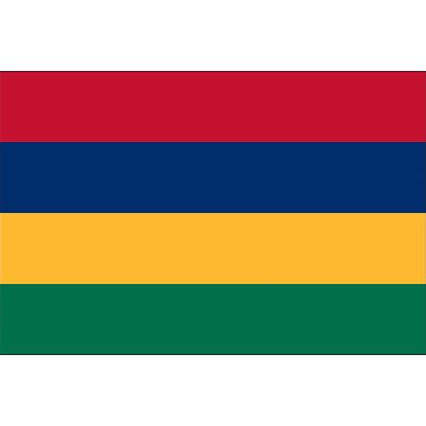 Mauritius Flag 3 x 5 ft. Indoor Display Flag