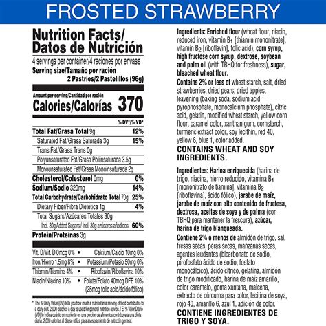 Strawberry Pop Tart Nutrition Facts - Cully's Kitchen