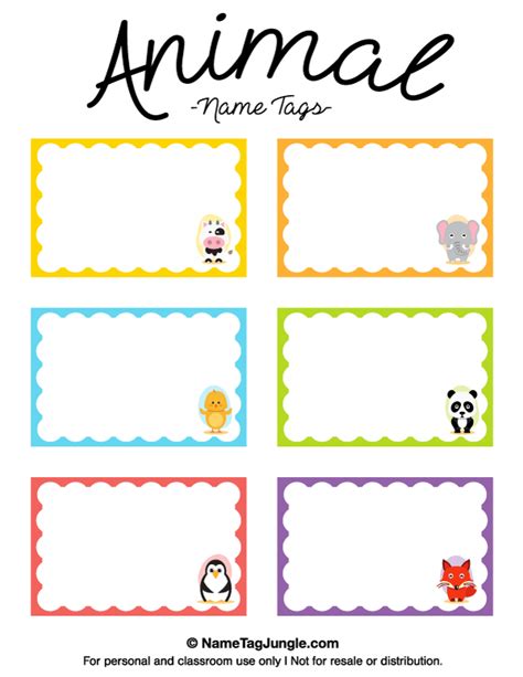 Name Card Template Preschool - Cards Design Templates