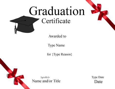 Graduation Certificate Template | Customize Online & Print