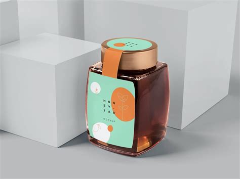 Honey Jar Mockup designs, themes, templates and downloadable graphic ...