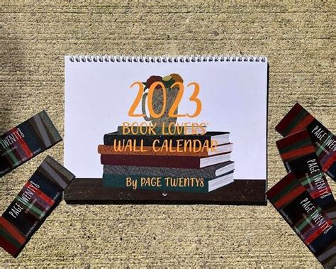 2023 Calendar. Book Lovers' Wall Planner. Book Club. - Etsy Canada