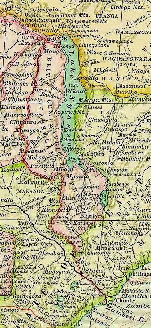 Detailed map of Malawi 1897. Malawi detailed map of 1897 | Vidiani.com ...