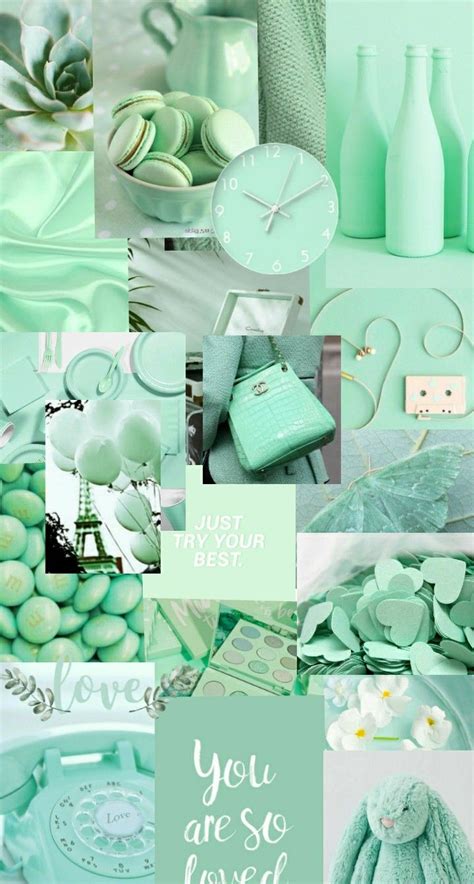 Simple Mint Green Aesthetic Wallpaper