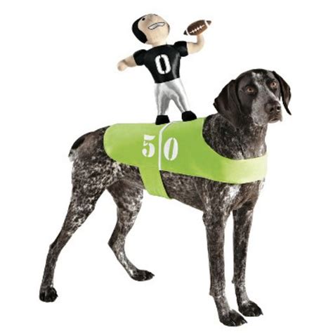 Dog Football Player Costume Plush Pet Rider Superbowl Outfit S/M ...