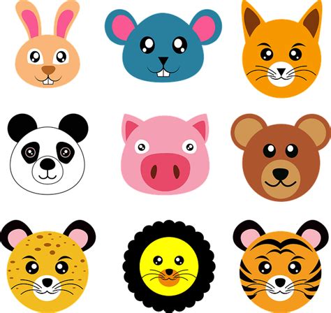 Download Animal Cartoon Face, Cartoon Face, Cartoon. Royalty-Free Stock ...