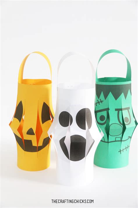 Halloween Paper Lantern Printables - The Crafting Chicks