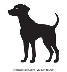 Dog Black Silhouette Vactor Stock Vector (Royalty Free) 2383488909 ...