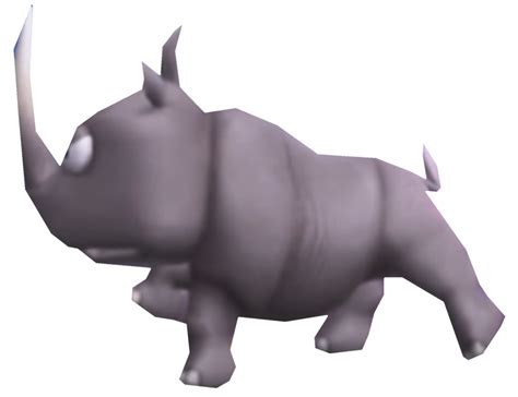 Rambi the Rhinoceros running by TransparentJiggly64 on DeviantArt