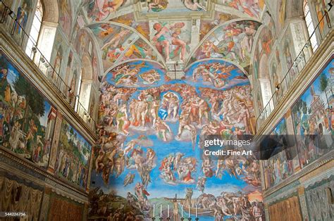 Michelangelo, Last Judgment fresco from the Sistine Chapel,... News ...