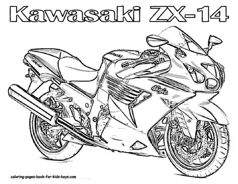 Free Motorcycle coloring page, letscoloringpages.com, 2008 Kawasaki ...