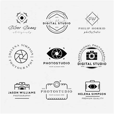 9 Free Photography Logo Templates (AI)