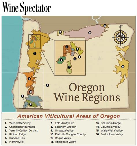 The Wine Regions of Oregon | Wine region map, Wine map, Oregon wine