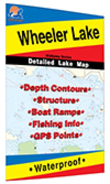 Wheeler Lake Fishing Map by Fishing Hot Spots | Maps.com.com