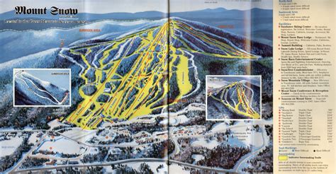 1984-85 Mount Snow Trail Map - New England Ski Map Database ...