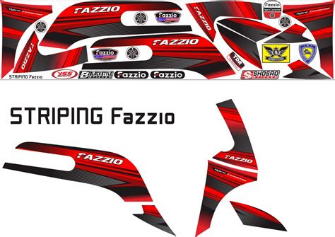 STICKER MOTOR MATIC FAZZIO / STRIPING MOTOR FAZZIO / VARIASI MOTOR NEW ...