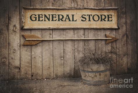 Vintage Sign General Store Photograph by Jane Rix