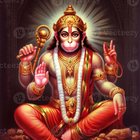 Hindu God Hanuman also called Maruti and Bajrang bali is a Hindu god ...