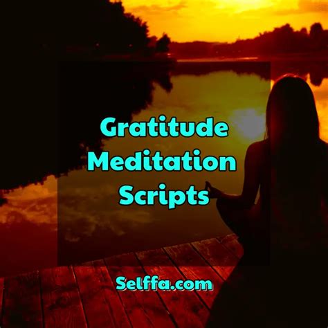 Gratitude Meditation Scripts - SELFFA