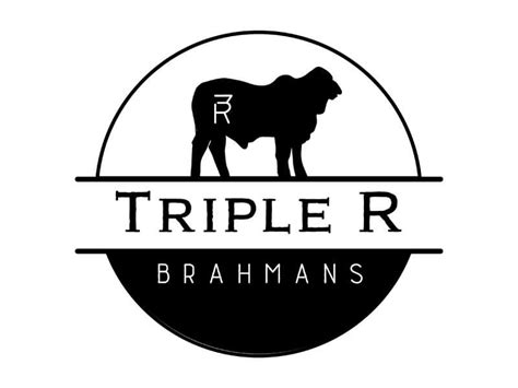 Triple R Brahmans Logo Design - Ranch House Designs, Inc.