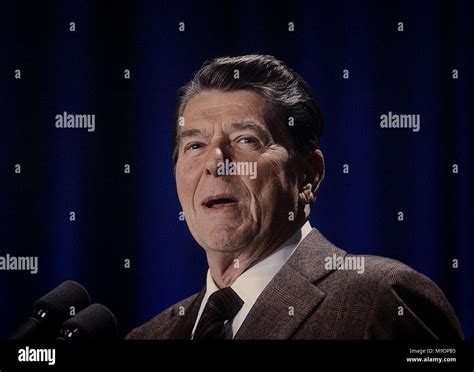 Washington, DC., USA, MAY 1984 President Ronald Reagan portrait Credit ...