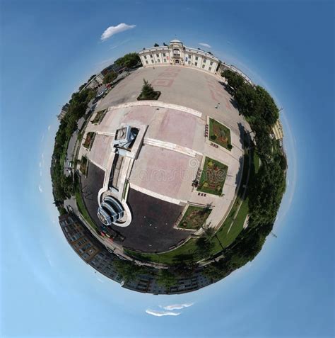 Caracal Romania Down Town 360 Panorama Editorial Photo - Image of ...