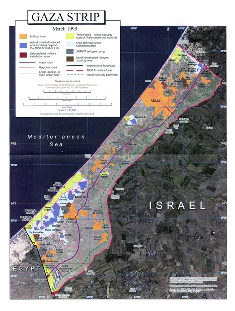 Gaza Strip On World Map