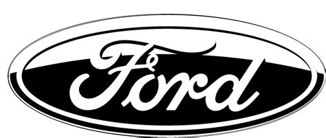 Ford Logo Black and White (2) – Brands Logos