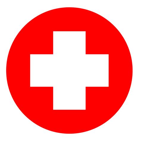 Round Medical Cross Symbol on Transparent Background 17177954 PNG