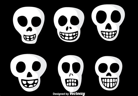 Smile Skull Vector Icons 93157 Vector Art at Vecteezy