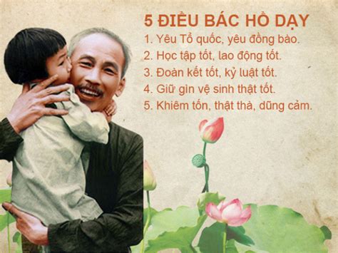 5 Điều Bác Hồ dạy thiếu niên, nhi đồng là gì? Nguồn gốc, ý nghĩa