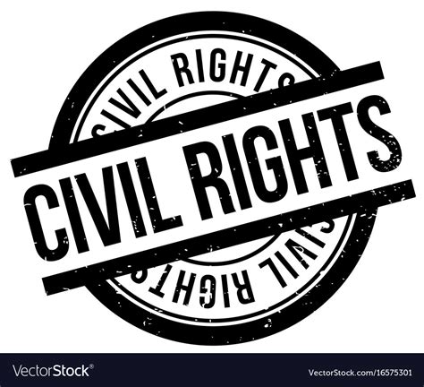 Civil rights rubber stamp Royalty Free Vector Image