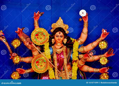 Durga Puja of West Bengal stock image. Image of beauty - 161071099