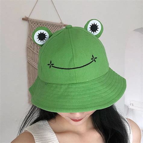 Cute FROG Bucket Hat : ADULTS & KIDS Sizes Cute Summer Hat | Etsy in ...