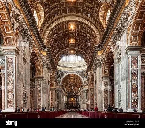 Interior of St. Peters Basilica Stock Photo - Alamy