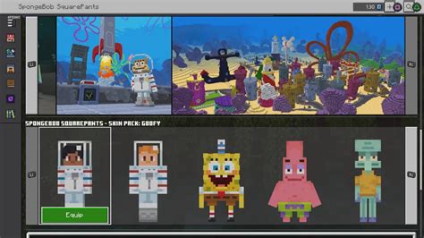 All 40 Official SpongeBob Minecraft Skins! - YouTube