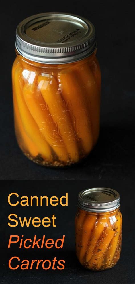 How to Make Canned Sweet Pickled Carrots - these tangy, healthy pickled ...