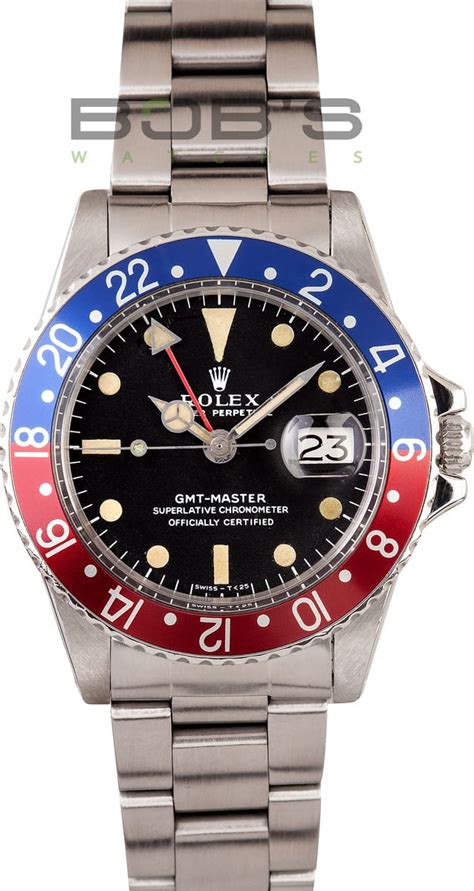 Vintage Rolex GMT Pepsi 1675 - Best Prices at Bob's Watches