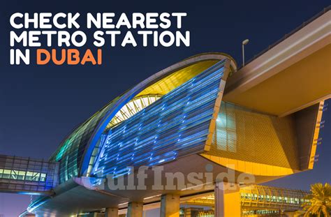 Metro Station Near Me - Nearest Metro Station In Dubai With Map ...