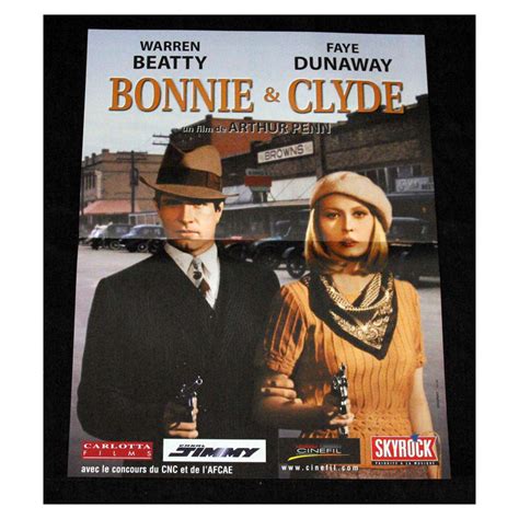 BONNIE & CLYDE Movie Poster - Original French One Panel 15x21