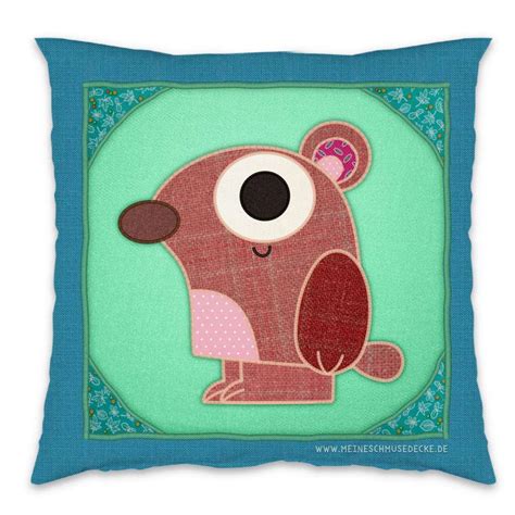 Patchwork Pals - Cushion with bear | swook! | English