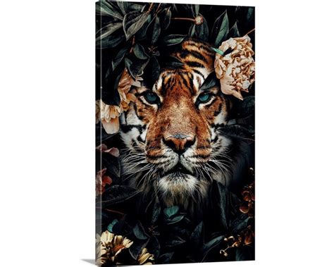 Tiger Canvas Wall Art Print - Etsy