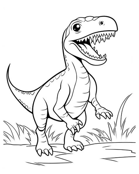 Coloring Pages Dinosaur Theme for Kids and Adults - Makenstitch